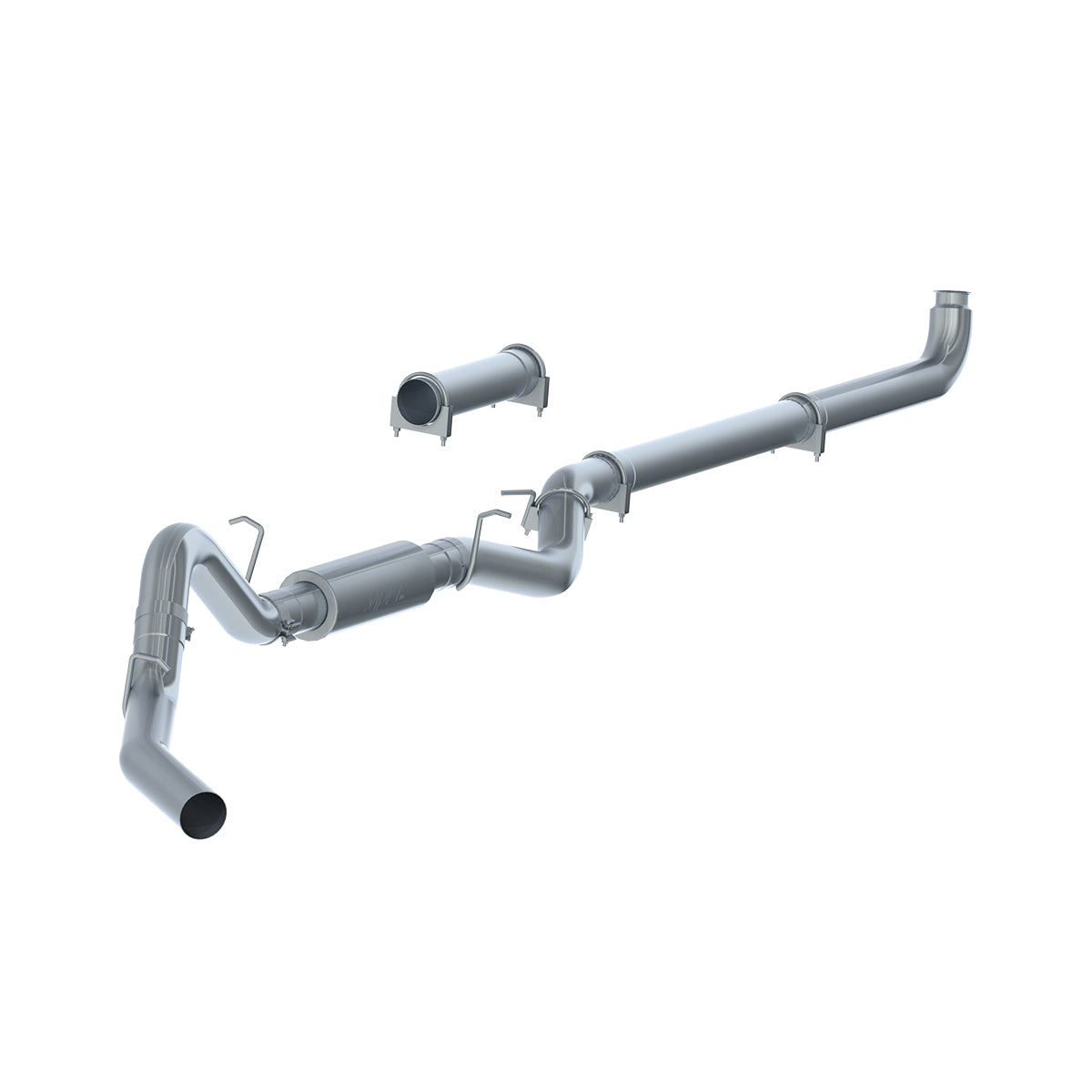 4" Down Pipe Back, Race System (includes front pipe), 2007-2010 Chevy/GMC 2500/3500 Duramax, Classic, EC/CC