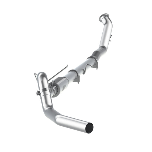 4” Turbo Back, Race System, no bungs, with muffler, AL, 2010-2012 RAM 2500/3500 6.7L