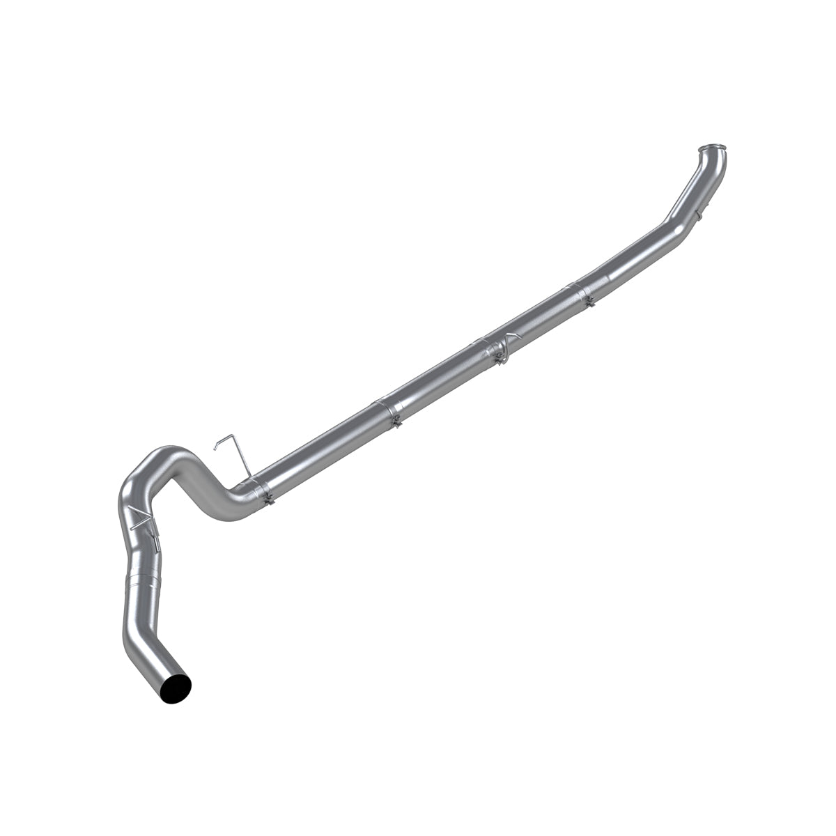 5” Turbo Back, Race System, no bungs, without muffler, 409, 2013-2018 RAM 2500/3500 6.7L