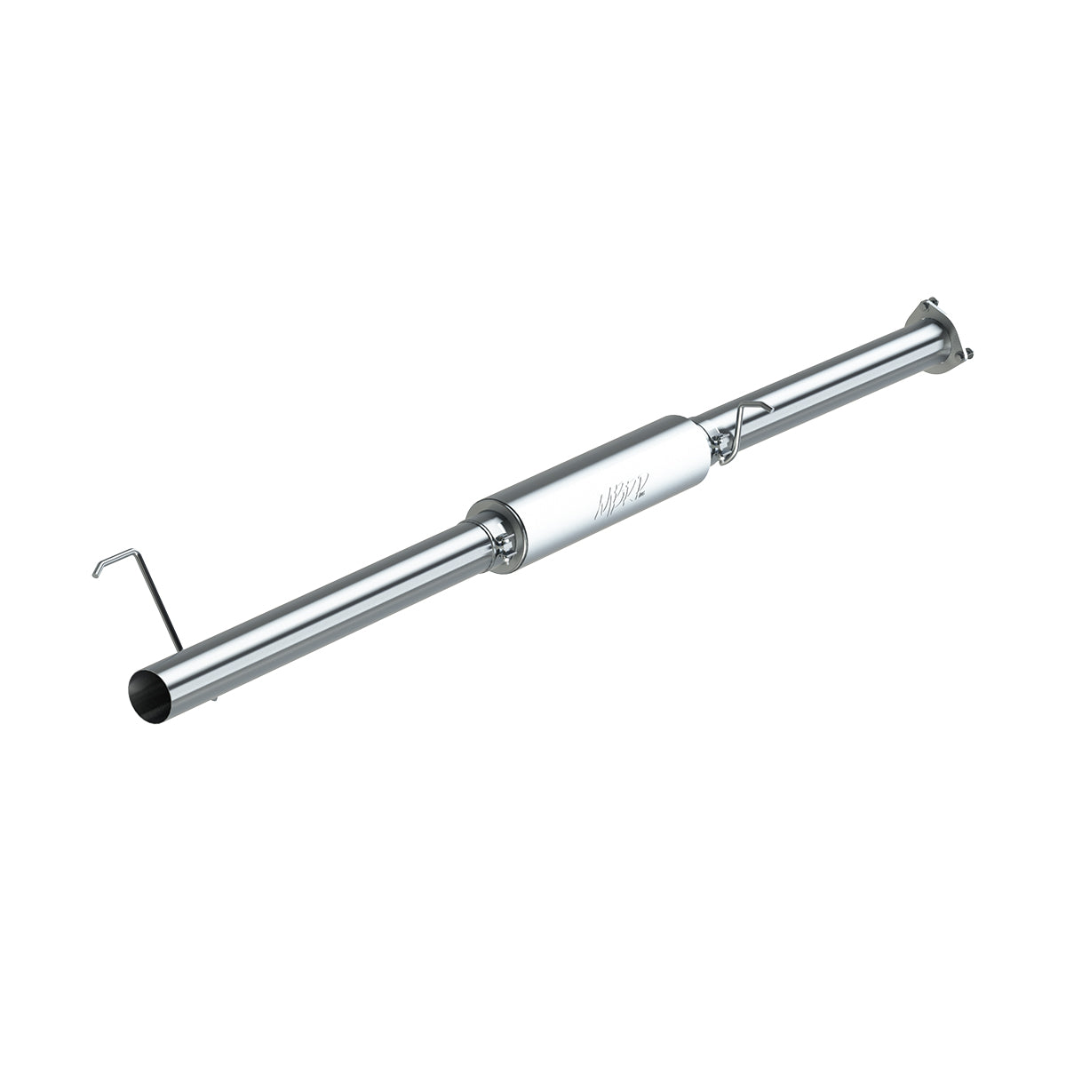4" Race Pipe, without bungs, with muffler, 409, 2013-2018 RAM 2500/3500 6.7L