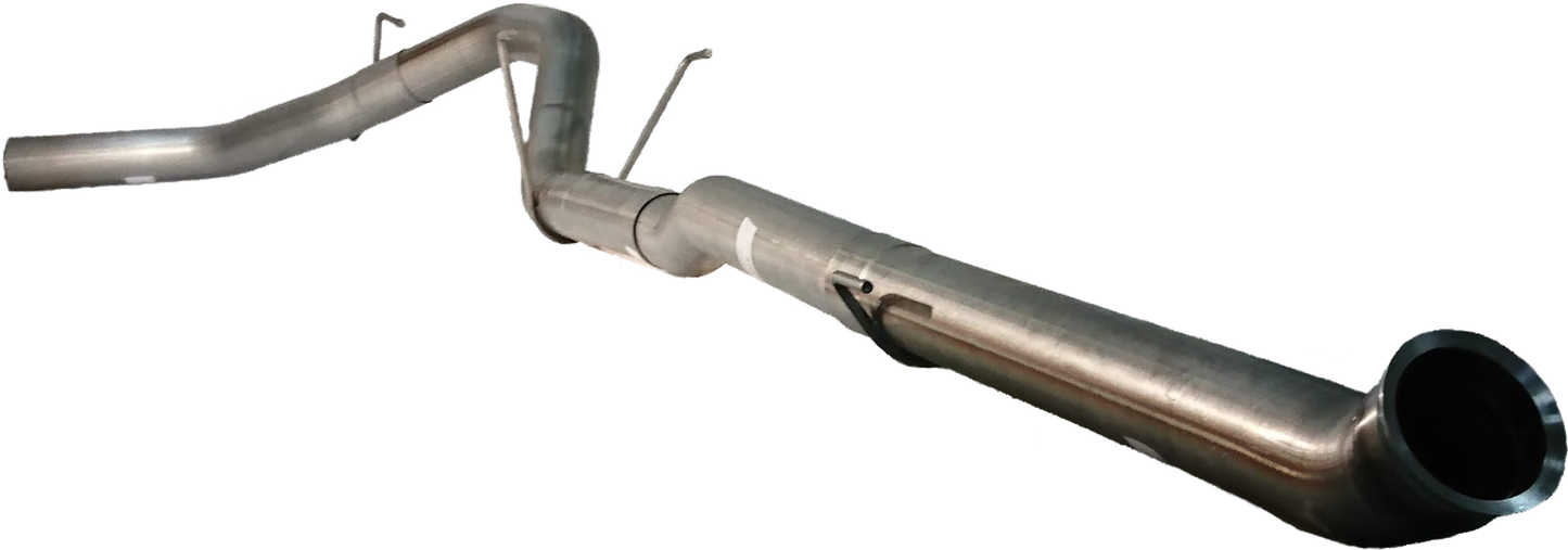 4" SS Flex Pipe Back Single No Muffler| 2019+ Ram 2500/3500 6.7L Cummins