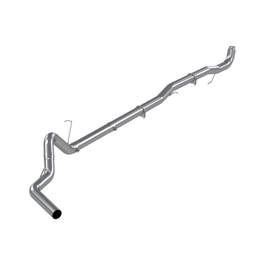 4" Down Pipe Back, Race System, without bungs, without muffler, AL, 2011-2015 Chevy/GMC 2500/3500 HD