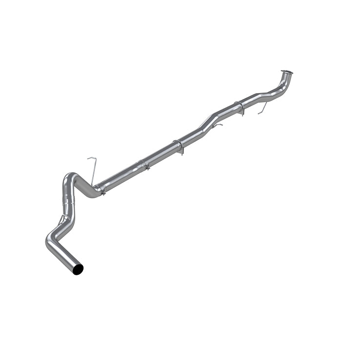 4" Down Pipe Back, Race System, without bungs, without muffler, AL, 2015.5-2016 Chevy/GMC 2500/3500 HD