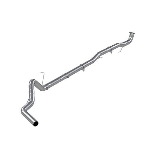 4" Down Pipe Back, Race System, without bungs, without muffler, AL, 2015.5-2016 Chevy/GMC 2500/3500 HD