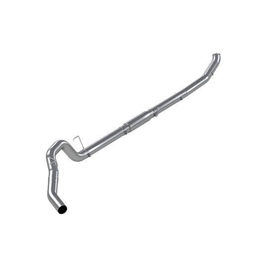 5” Turbo Back, Race System, no bungs, with muffler, AL, 2013-2018 RAM 2500/3500 6.7L