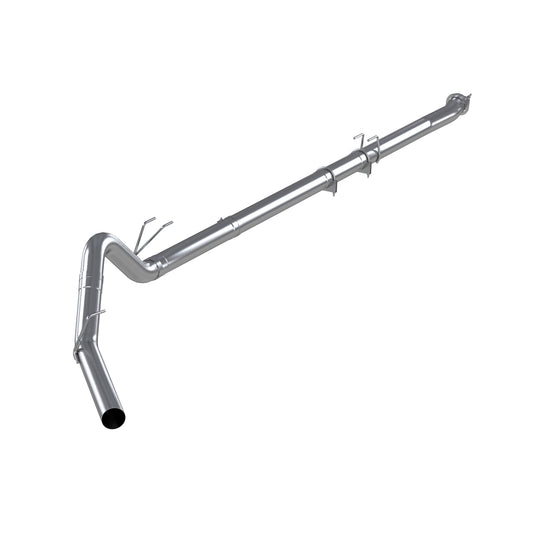 4" Down Pipe Back, Race System, without bungs, without muffler, - PLM Series, 2011-2016 Ford F250/350/450 6.7L