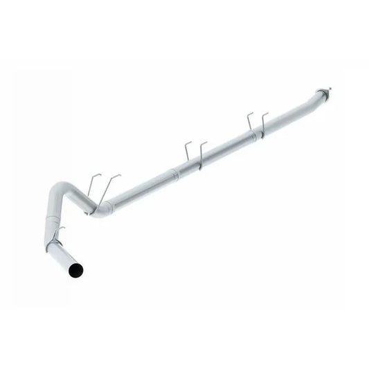 4" Down Pipe Back, Race System, without bungs, without muffler, - SLM Series, 2017-2019 Ford F250/350/450 6.7L