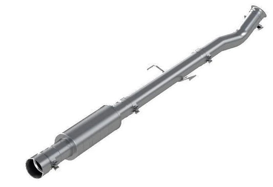 4" Race Pipe without bungs, with muffler, T409, 2019-2022 RAM 2500/3500 6.7L ,All Models