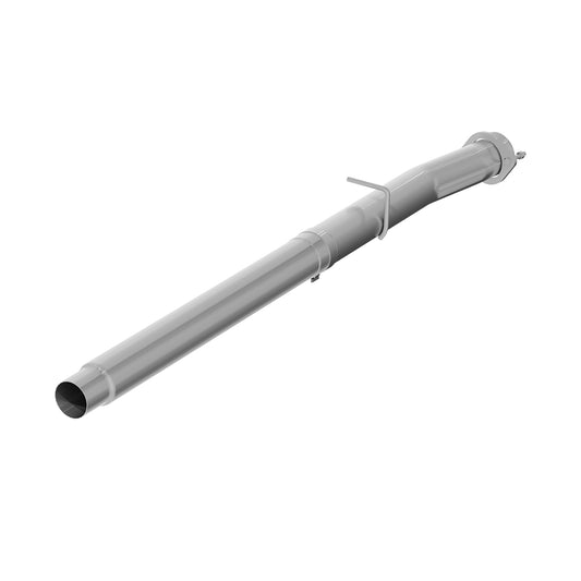 4" Race Pipe, without bungs, AL, 2008-2010 Ford F250/350/450 6.4L