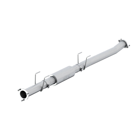 4" Race Pipe without bungs, with muffler AL, 2017-2019 Ford F250/350/450 6.7L