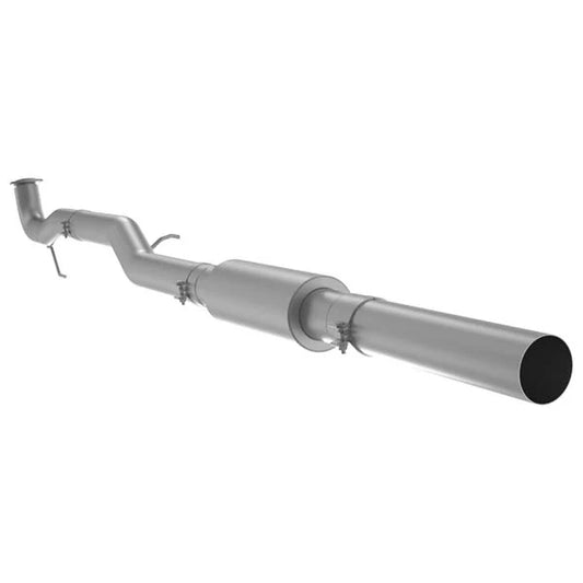 4" Race Pipe without bungs, with muffler, AL, 2015.5-2016 Chevy/GMC 2500/3500 HD