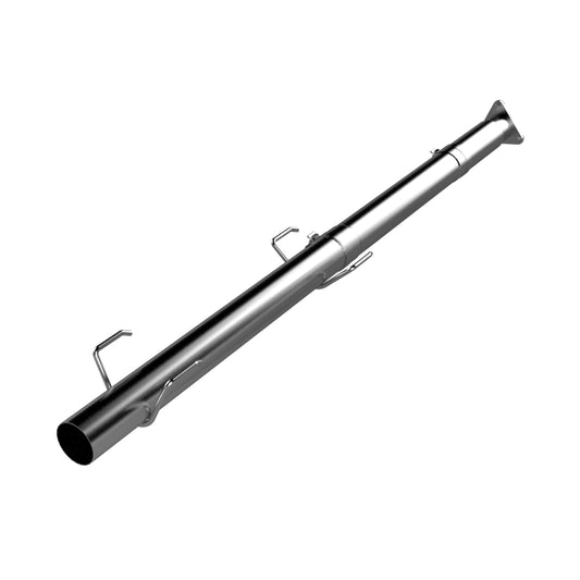 4" Race Pipe without bungs, AL, 2016-2019 Nissan Titan XD, 5.0 Cummins