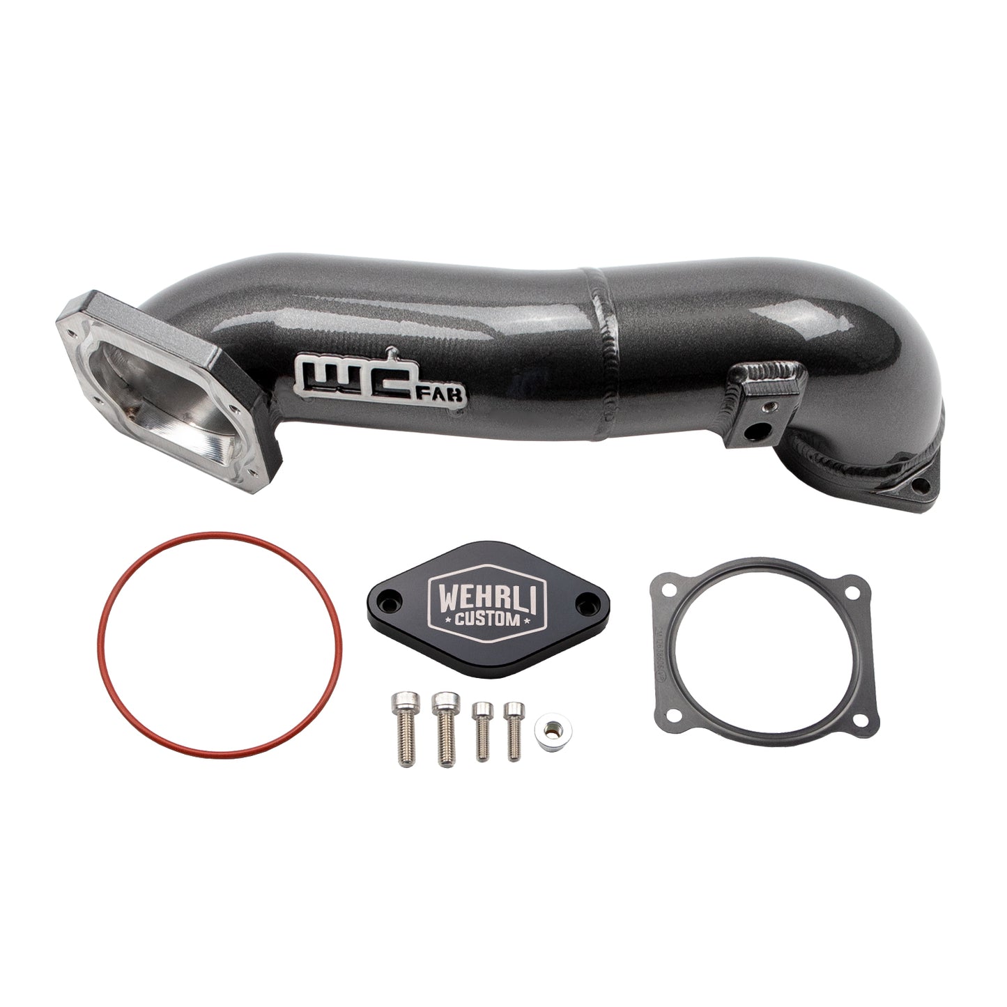 Passenger 3" Upper Crossover Intercooler Pipe, 11-16 Duramax LML