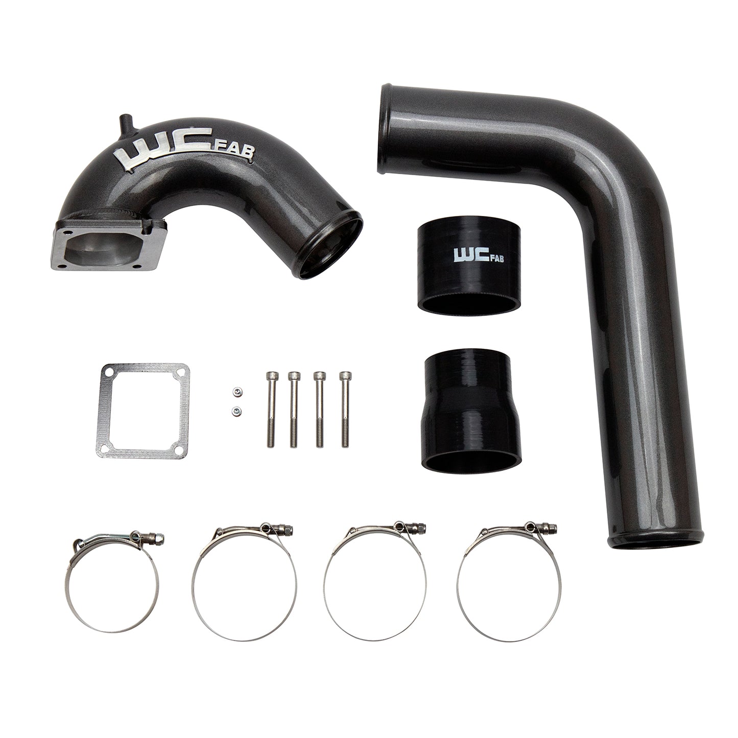 Intake Horn, 3.5in., and Driver IC Pipe, 2003-2007 Cummins 5.9L