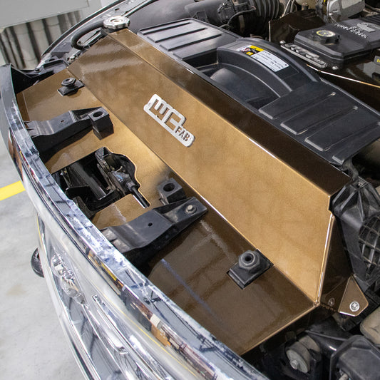 Radiator Cover, Fabricated Aluminum, 10-12 Cummins