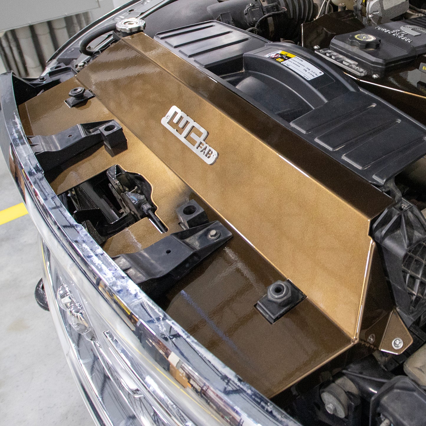 Radiator Cover, Fabricated Aluminum, 13-18 Cummins