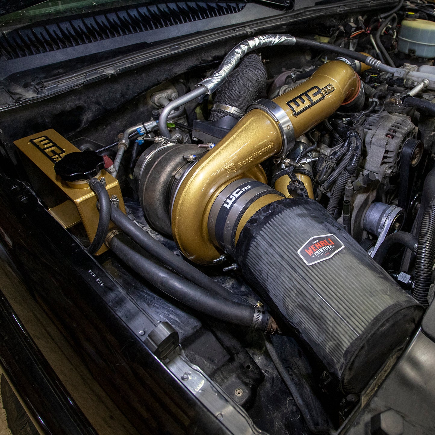 Twin Turbo Kit S400/Stock, for 2001-2004 Duramax LB7