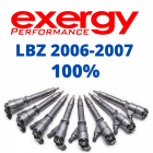 LBZ Exergy Reman 100% Over Injector Set of 8