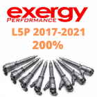 L5P Exergy New 200% Over Injector w/ Internal Modification Set of 8